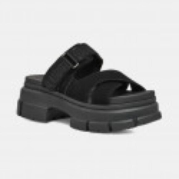 Ugg Ashton Women's Sandals Black - Picture 2 of 6